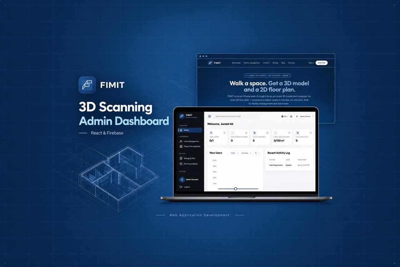 FIMIT AR Admin project screen 1